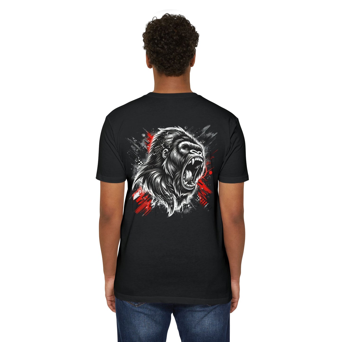 Unisex Gorilla Graphic Tee - Bold Style for Animal Lovers