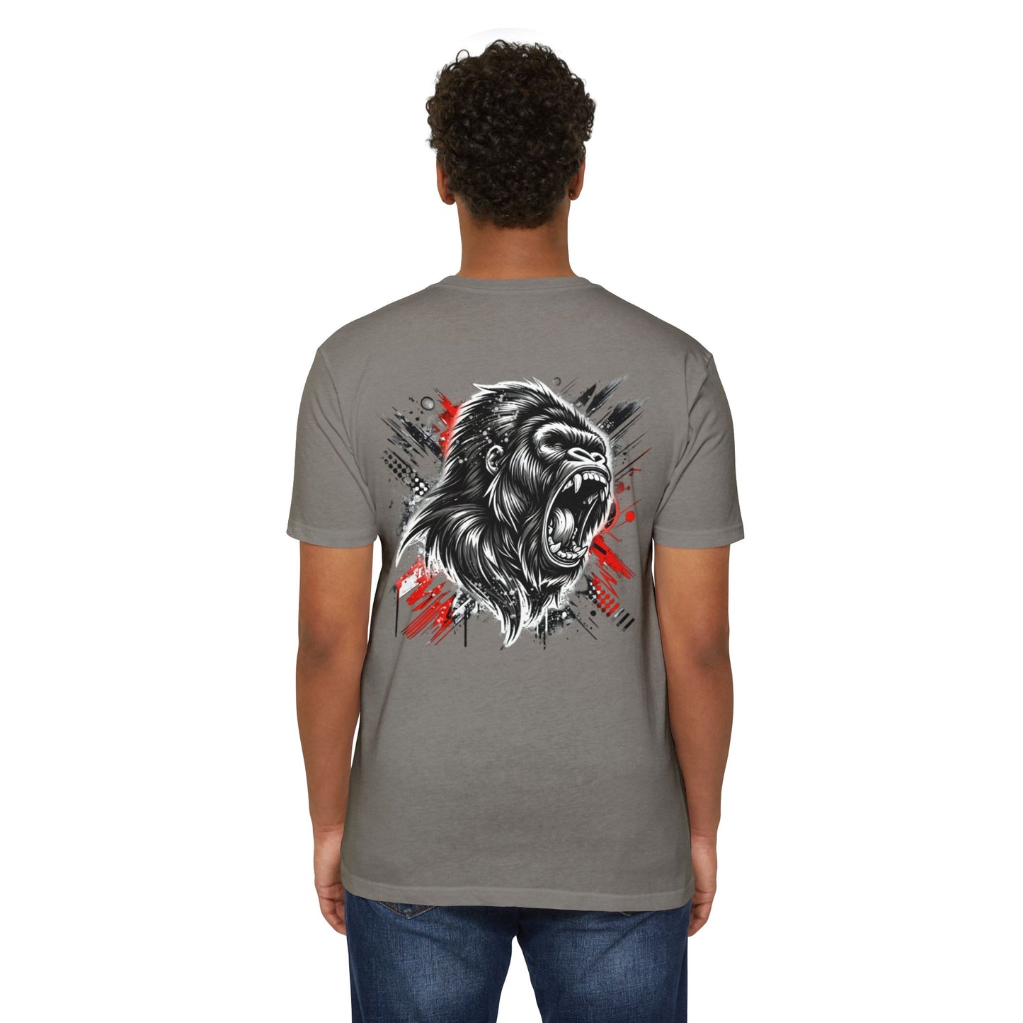 Unisex Gorilla Graphic Tee - Bold Style for Animal Lovers