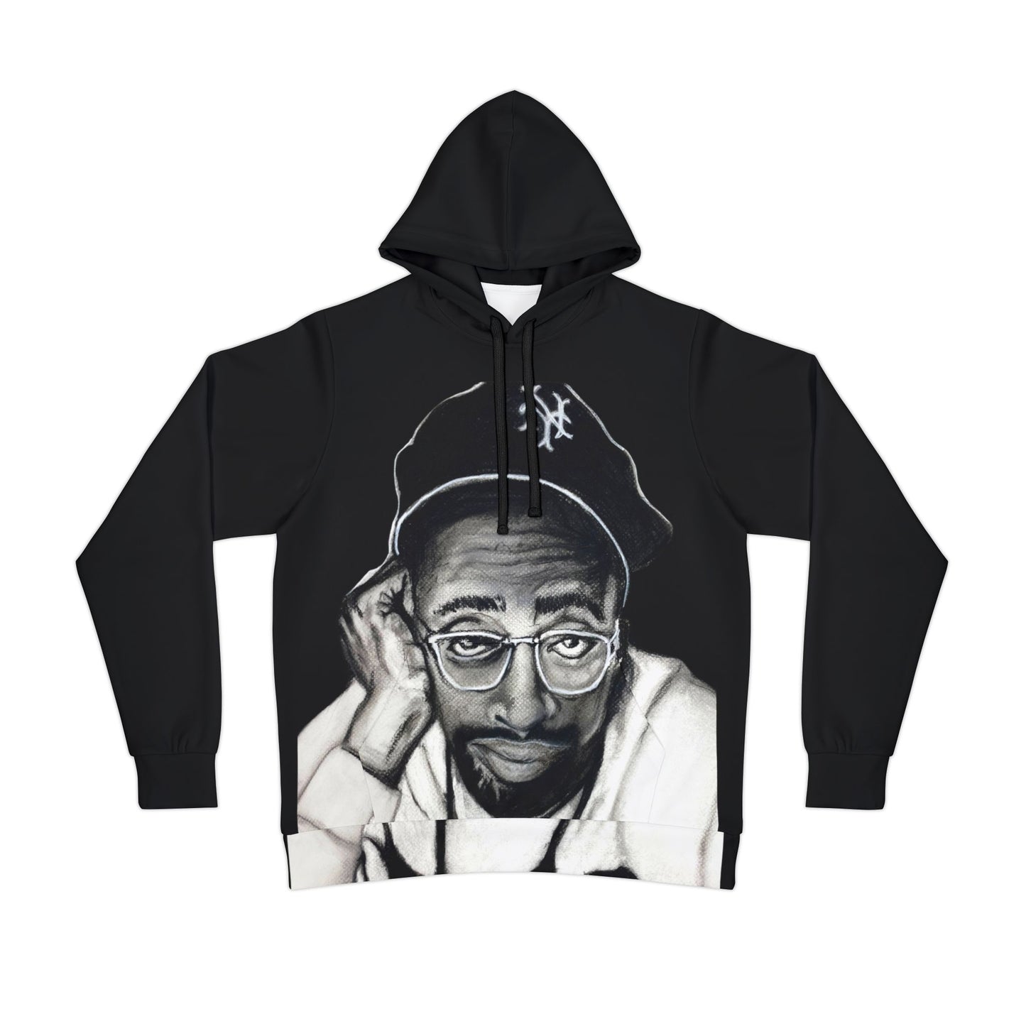 Hip-Hop Icon Athletic Hoodie - Urban Streetwear Art Spike Lee Inspired